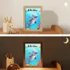 Dolfijn - Zeedieren - Onderwater - Kinderen - Meisjes Light Box met kabel (Kinderlampje) klein -sfeer3_kind