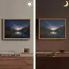 Kristalhelder meer - Bergen - Bergen Light Box met batterij (Wandlamp) middel -sfeer3