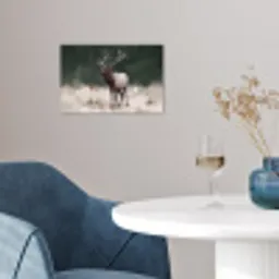 Edelhert - Gewei - Schildering - Rustiek poster papier klein -sfeer3