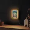 Doorkijk - Bloemen - Hortensia - Pad Light Box met kabel (Wandlamp) klein -sfeer1