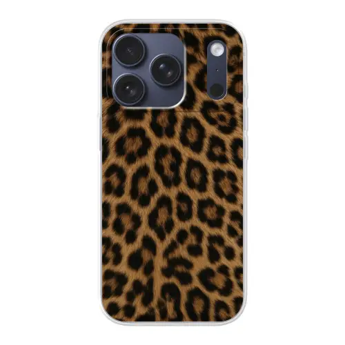 Pantervacht - Realistisch - Bruin Telefoonhoesje iPhone 17 Pro klein -3d