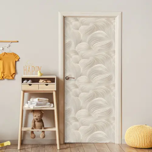 Lijnen - Waaier - Beige deurposter klein 289 -sfeer4