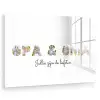 Opa & Oma - Lettercollage plexiglas 5mm klein -zzzproduct_nieuw