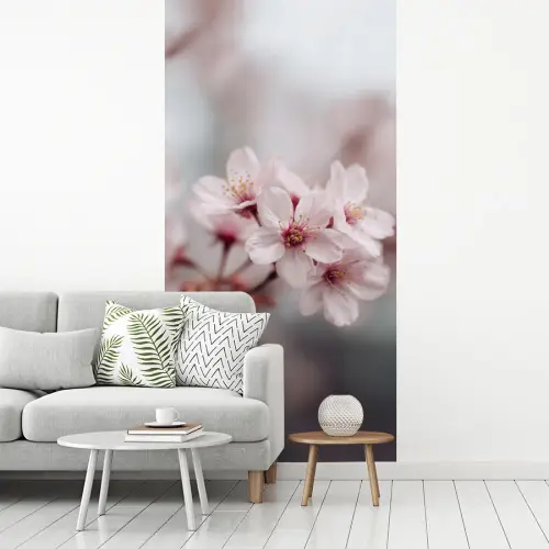 Bloesems - Meeldraden - Geel - Wazig fotobehang vinyl groot -woonkamer