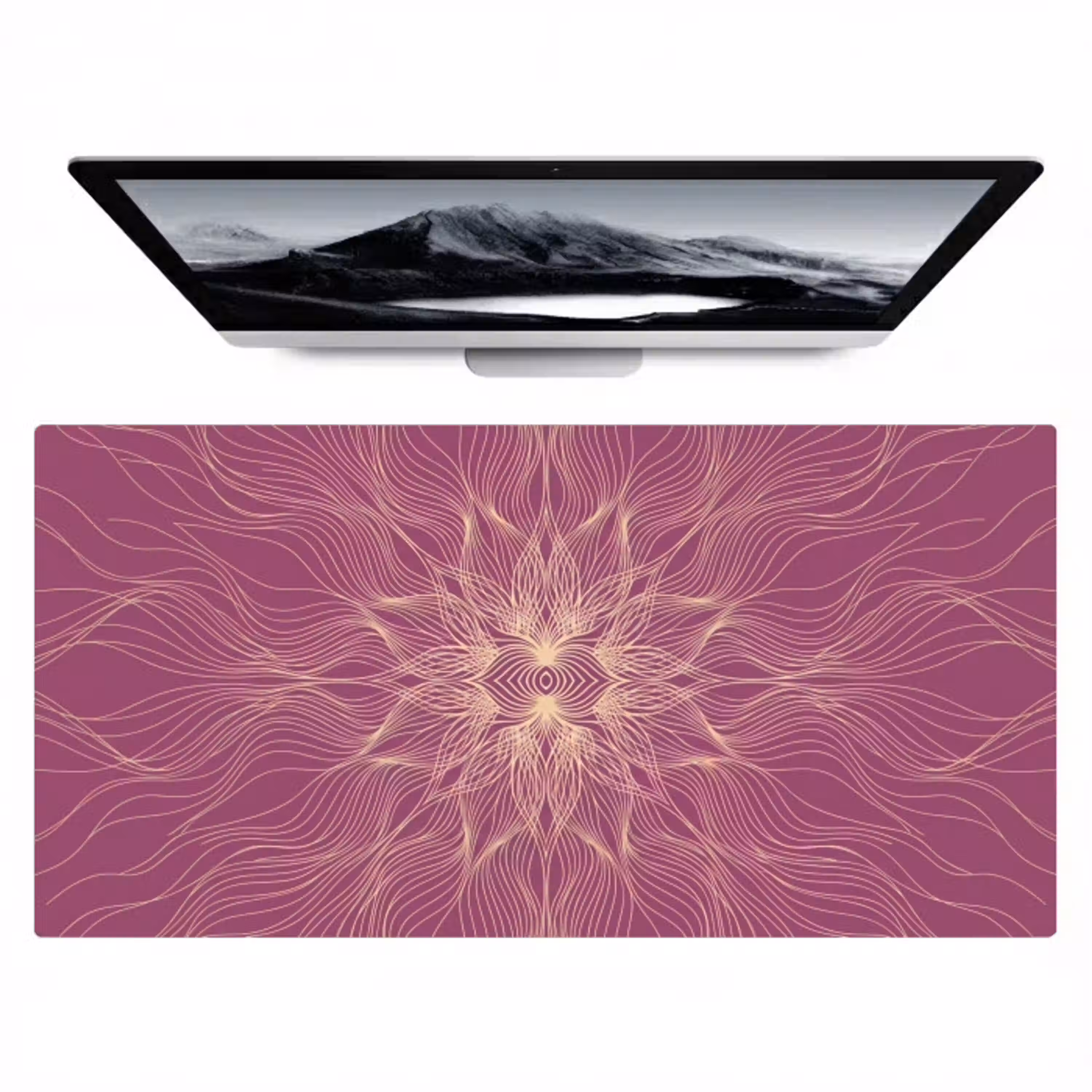 Lijnen - Patroon - Abstract Muismat XXL klein -zzz3d