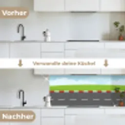 Racebaan - Illustratie - Sport - Kleurrijk keuken achterwand 2 middel -voor-na_DE