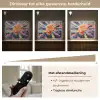 Bloemexplosie - Felle spatten - Dynamisch Light Box met batterij (Wandlamp) middel -USP_dimbaarNL