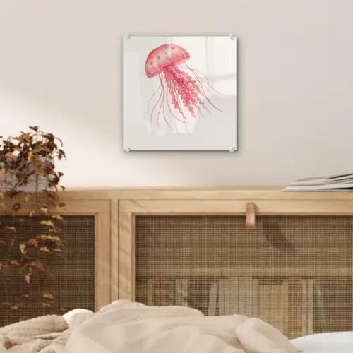 Kwal - Tentakels - Roze plexiglas 5mm klein -sfeer4