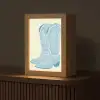 Illustratie - Cowboylaarzen - Patroon Light Box met kabel (Tafellamp) klein -z3d_website