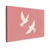 Duiven - Wit - Sierlijk canvas 2cm klein -z3d