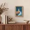 Vuurtoren - Rots - Zee - Golven Light Box met kabel (Tafellamp) klein -sfeer2