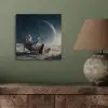 Maan - Kat - Astronaut - Ruimte aluminium wit klein -sfeer2