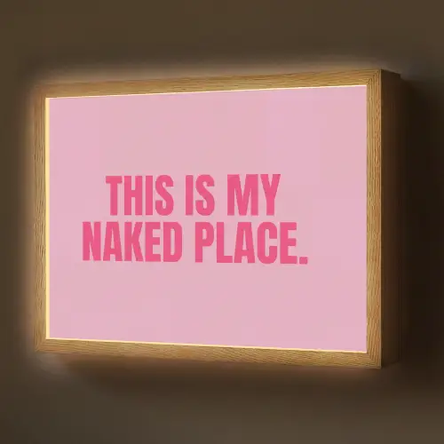 Tekst - Modern - Roze Light Box met batterij (Wandlamp) middel -z3d_website