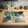 Gouden Aders op Vloeibaar Landschap Inductie beschermer vinyl 3mm klein -sfeer5