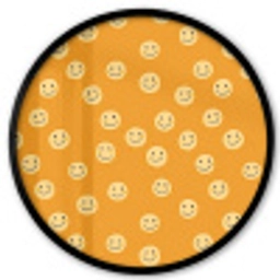 Smileys - Retro - Heel Fotolijst rond zonder passe partout klein 856 -3d