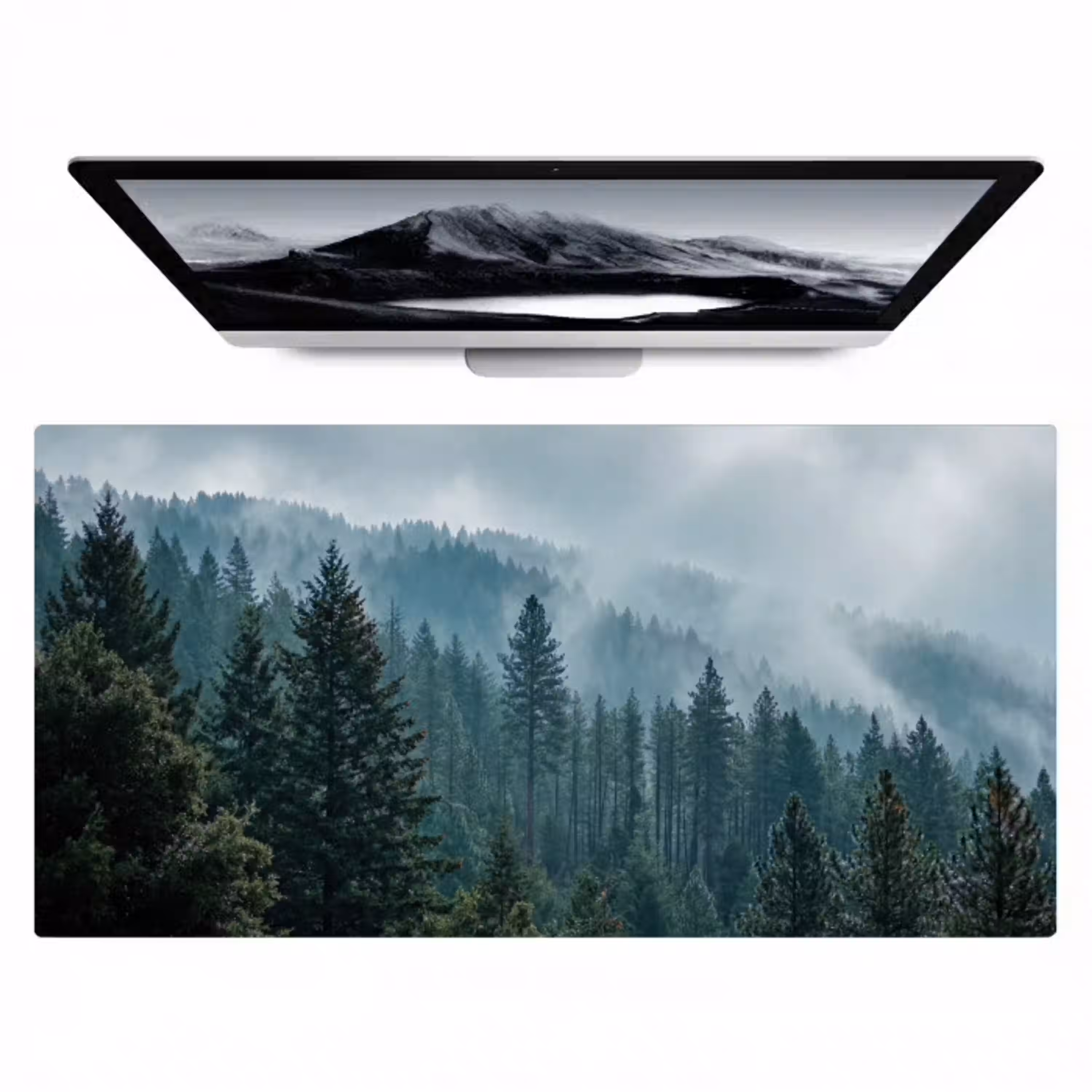 Naaldwoud - Bergen - Mist Muismat XXL klein -zzz3d
