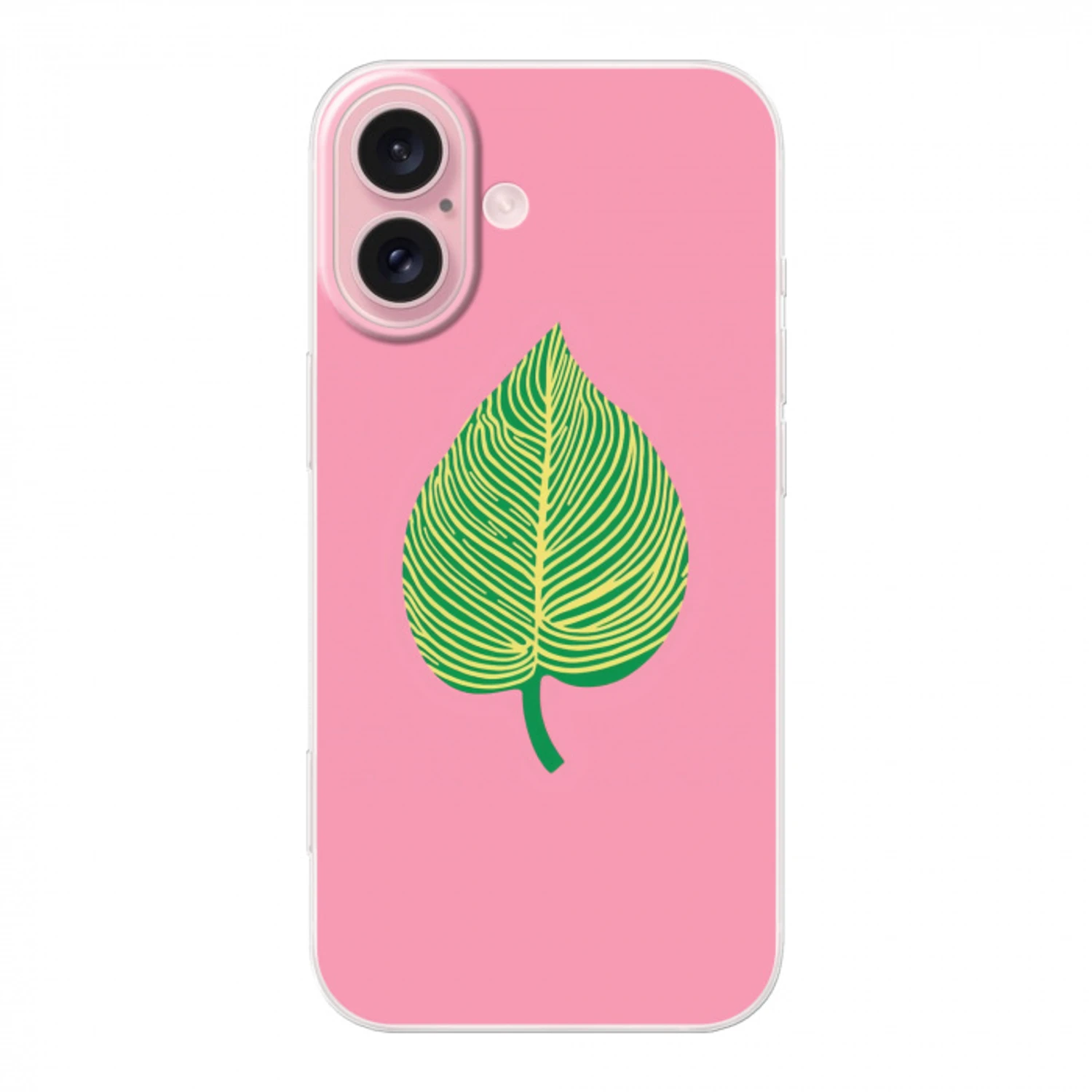 Illustratie - Blad - Minimalistisch - Groen Apple iPhone 16 klein -3d