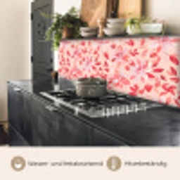 Botanisch - Bloemen - Rood keuken achterwand 2 middel 871 -usp_DE