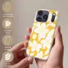 Bloemen - Patroon - Geel - Wit Telefoonhoesje iPhone 17 Pro klein -sfeer3_NL