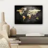 Wereldkaart - Goud - Aarde canvas 2cm klein -sfeer6