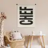 Vintage - Chef - Japandi - Zwart Wandkleed katoen klein -wsfeer5_kind