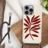 Tak - Bladeren - Rood Hoesje iPhone 16 Pro Max met koord klein -sfeer4