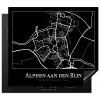 Kaart - Stadskaart - Alphen aan den Rijn - Plattegrond Inductie beschermer vinyl 3mm middel -3d