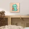 Dino - Boba - kawaii - Oranje plexiglas 5mm klein -sfeer4