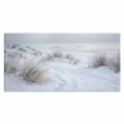 Duinen - Sneeuw - Strand - Winter - Serene Muismat XXL klein -3d_leeg