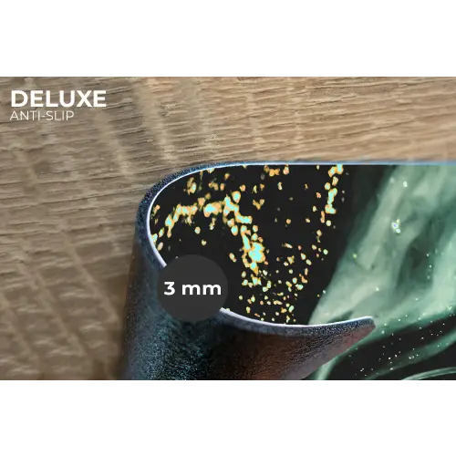 Marmerlook - Goud - Groen - Glitter - Design - Marmer Placemat vinyl groot -closeup