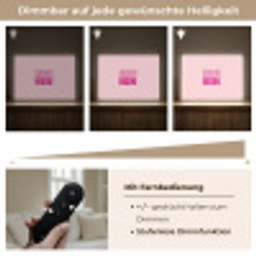 Bisou - Roze - Minimalistisch Light Box met batterij (Wandlamp) middel -USP_dimbaarDE