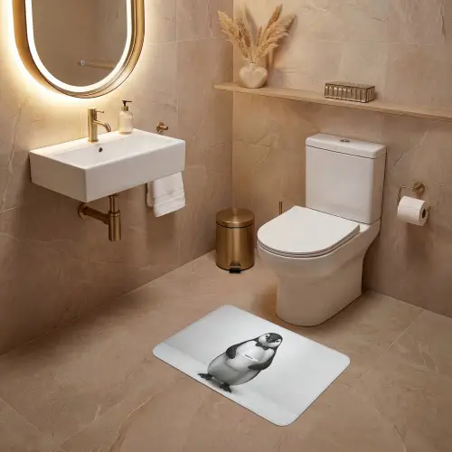 Pinguïn - WC rol - Wit WCmat klein -sfeer3