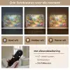 Natuur - Landschap - Bloemen - Kleurrijk Light Box met batterij (Wandlamp) middel -USP_lichtkleurNL