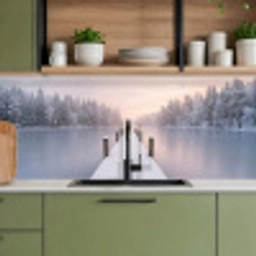 Steiger - Meer - Mist - Winter - Serene keuken achterwand 2 middel -sfeer3
