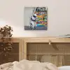 Graffiti - Illusie - Jongen - Street art aluminium wit klein -sfeer3