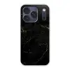 Zwart marmer - Gouden aders - Klassiek Telefoonhoesje iPhone 17 Pro klein -3d