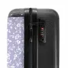 Vintage bloemenpatroon - Lichtpaars NBS - Handbagage koffer - Kinderen Unisex middel -slot
