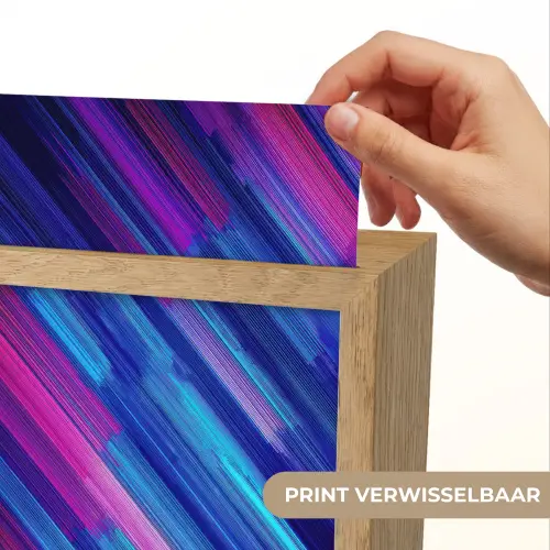 Lijnen - Abstract - Patroon - Donkerblauw Light Box met kabel (Kinderlampje) klein -USP_websiteprintNL