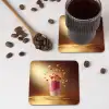 Framboos - Smoothie - Drinken - Roze onderzetter kurk middel -sfeer2
