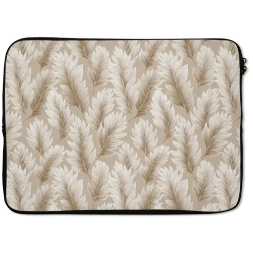Botanisch - Patroon - Beige laptophoes neopreen klein 279 -zkaufland3dotto