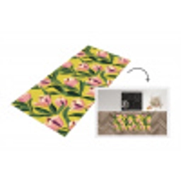 Tulpen - Botanisch - Geel Keukenloper - keukenmat middel 536 -3d