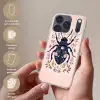 Donkerblauw - Kever - Bloemtakken - Sierlijk Telefoonhoesje iPhone 17 Pro klein -sfeer3_NL