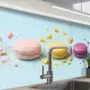 Macarons - Kleurrijk - Pastel keuken achterwand 2 middel -zzzz3d_schuin