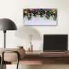 Bloemen - Muur - Geel - Paars plexiglas 5mm klein -sfeer6