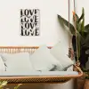 Love - Hart - Beige tuinposter los doek klein -sfeer7