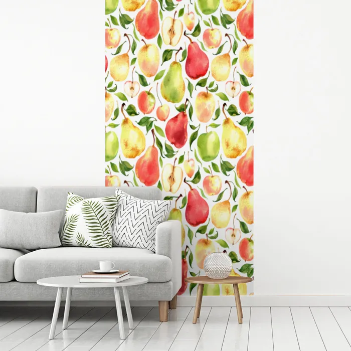 Patroon - Appels - Peren fotobehang vinyl groot 64 -woonkamer