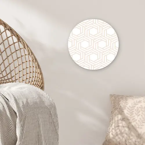 Design - Geometrie - Patroon Wandcirkel kunststof plaat 5mm dik klein 188 -sfeer5