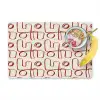 Abstract - Patroon - Beige - Rood Placemat vinyl groot 368 -zzzproduct_Kitchenyeah-website