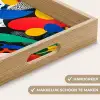 Abstract - Planten - Vormen - Kleurrijk Dienblad Rechthoek middel -USP_HandgreepNL