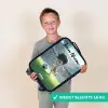 Jongen - Stadion - Voetbal - Zonlicht Kinderkoffer - Zwart klein -sfeer4_NL